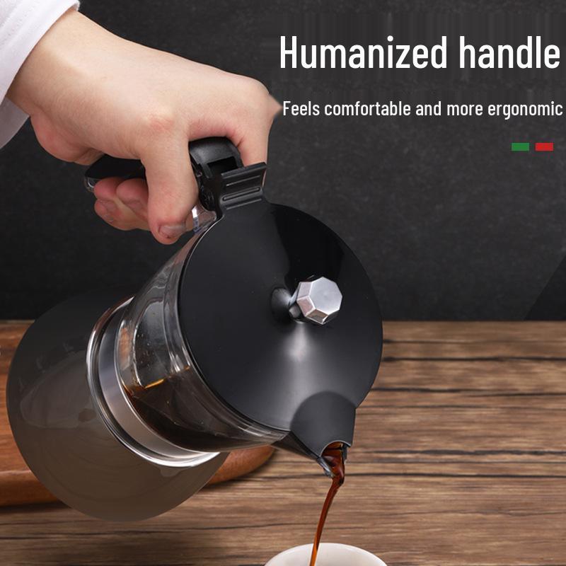 Cross Mocha Pot Espresso Maker: Portable Italian-Style Coffee Utensils Set for Home Use