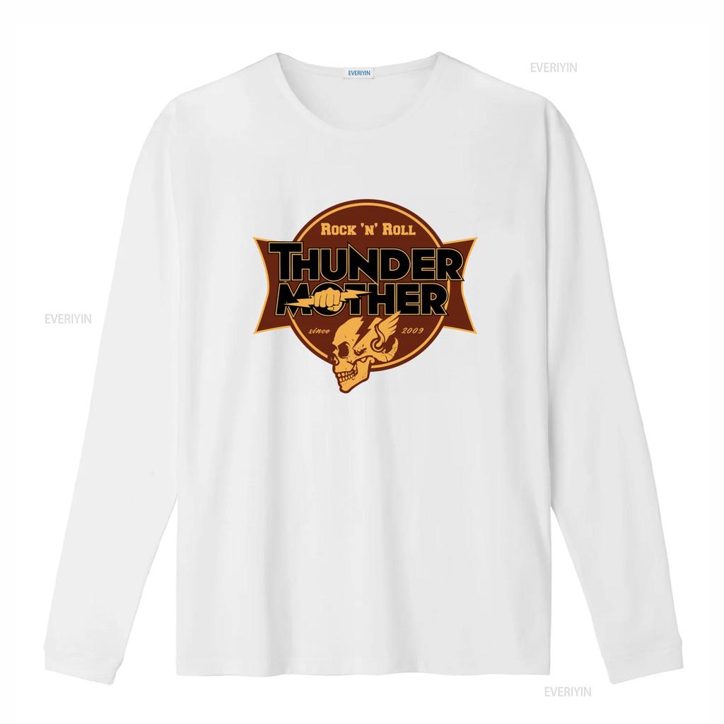 Thundermother Band Rock n Roll T Shirt Black All Sizes S 5XL with Bold Skull Lightning Design vintage Washed Comfortable