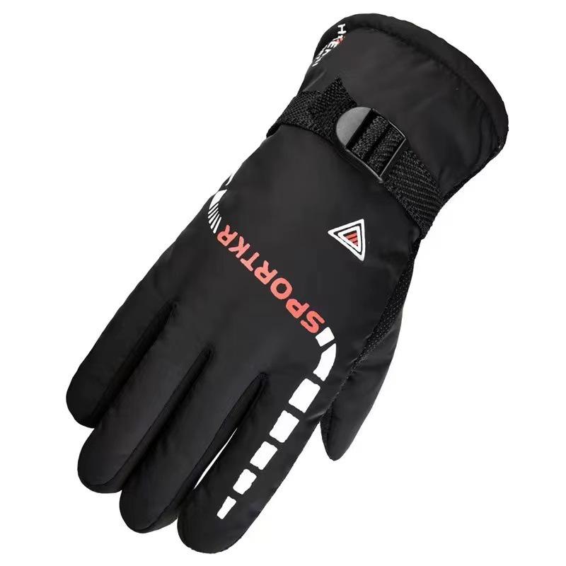 Winter Camouflage Non-Slip Cycling & Skiing Gloves - Thick, Velvet-Lined, Warm, Cold-Proof, Adult