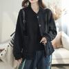 Coat for Women Cotton Autumn Winter Thickened Casual Oversize Cardigan Sweatshirt Slim-Fit Short Jacket