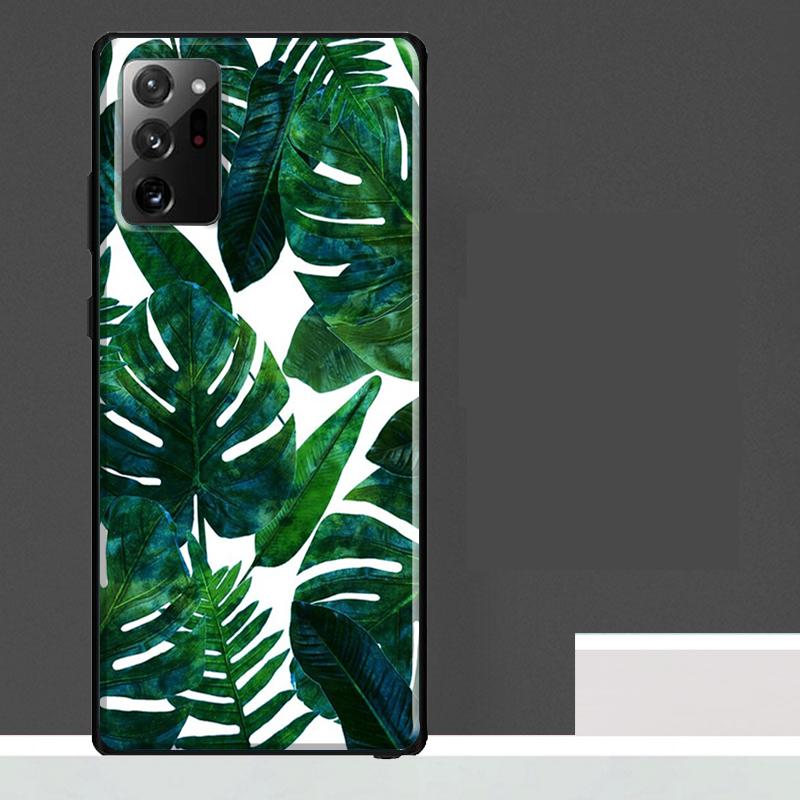 Tropical Monstera Leaves Case For Samsung Galaxy S23 S24 S25 Ultra S9 S10 S20 S21 S22 Plus S23 FE S25 FE Phone Cover