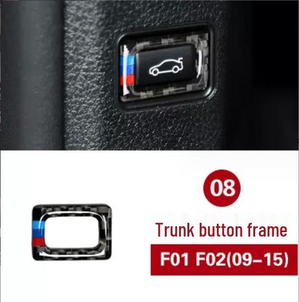 Carbon Fiber Center Console Sticker for BMW 7 Series F01 F02 Interior Modification 730 740 750li