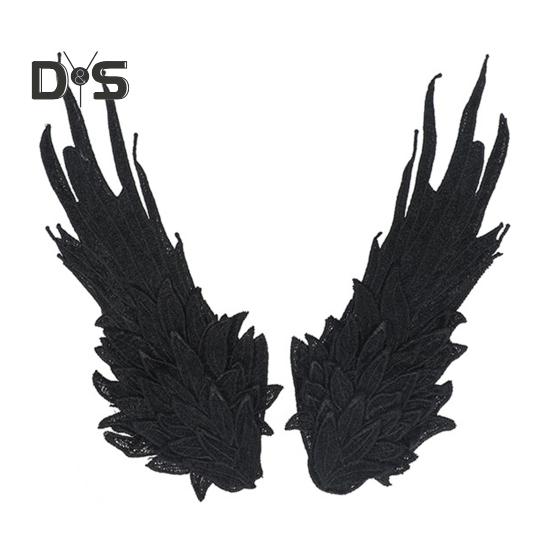 

1 пара шпильок для волосся ручної роботи Крила Декор Заколки для волосся Головний убір Косплей Вечірки Фотографія Аксесуари для волосся чорний