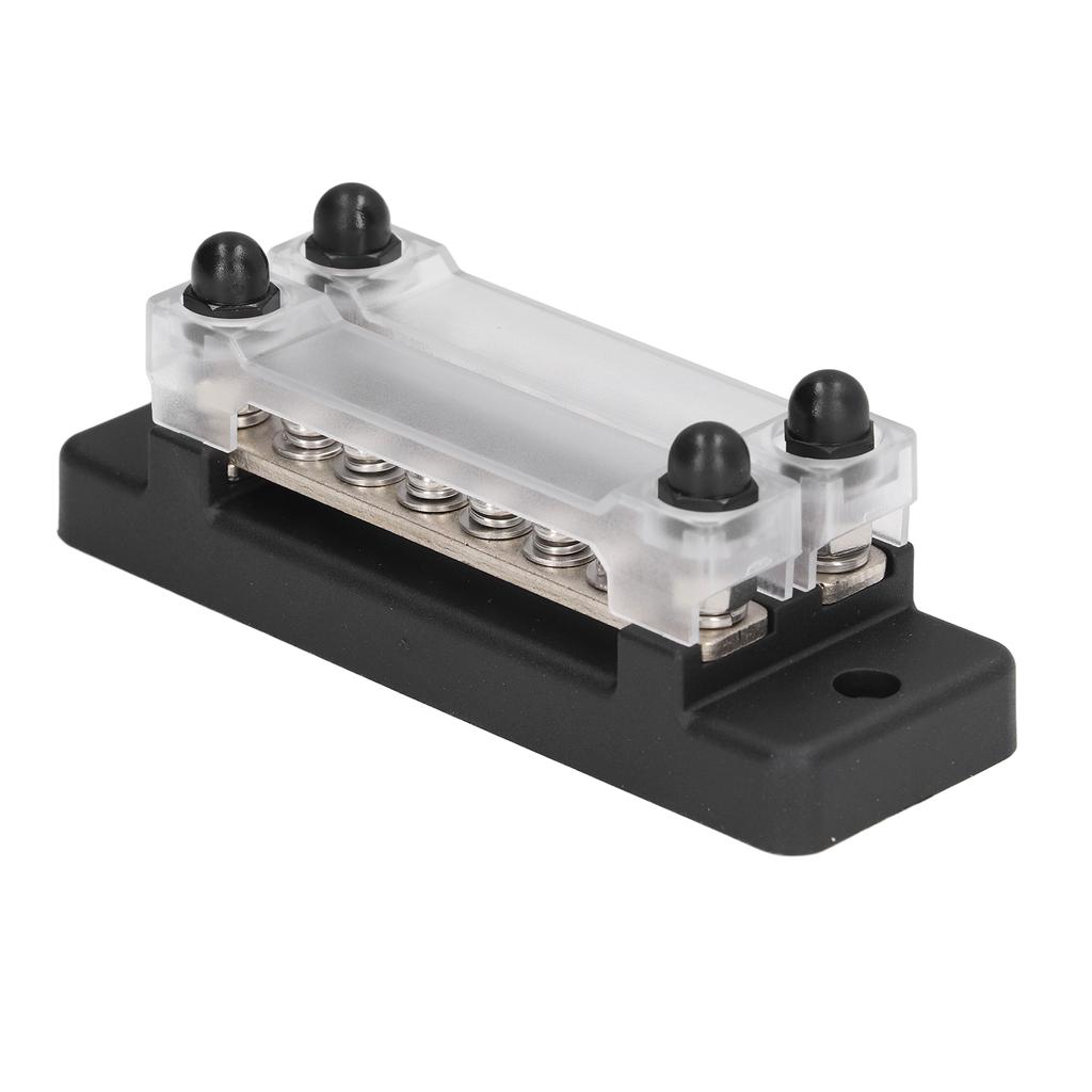 48V 150A 12 Way Bus Bar Power Distribution Block with Ring Crimp Terminals for Car Truck Boat Trailer RV