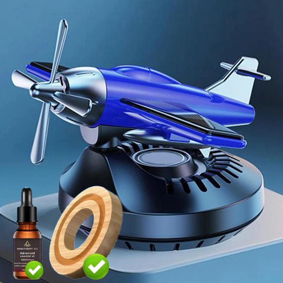 Car Solar Rotation Helicopter Aromatherapy Aircraft Long-Lasting Fragrance Car dashboard ornament Decoration Accessaries