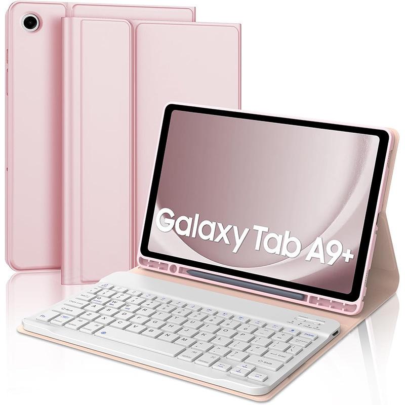 Samsung A9+ Bluetooth Keyboard Case with Backlit Keys & Pen Slot
