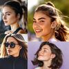 Elegant Touchscreen Clip-On Earbuds, Wireless Open Ear Headphones with 1.3" Color Display, Bluetooth 5.4, 50H Playtime, Ultra-Light 4.1g, IPX5