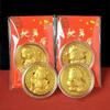 2025 Jahr der Schlange Glücksgoldmünze Gedenkmünzen Chinesisches Sternzeichen Abzeichen Sammlerstücke Gedenkmünzen
