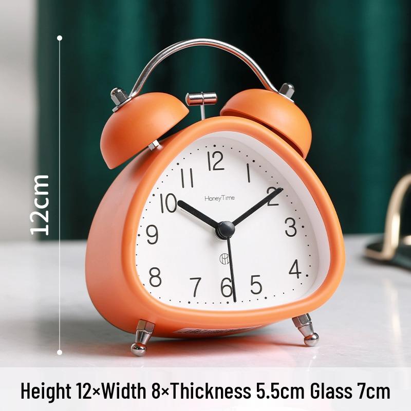 Retro Nordic Drop-proof Triangle Alarm Clock for Boys and Students