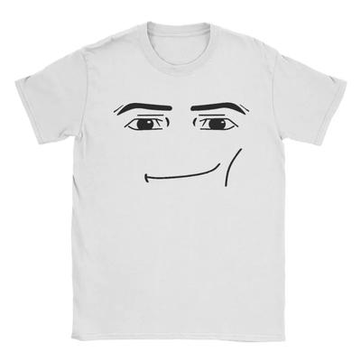 Y2k Anime Robot Robloxs Face New Arrival Mens Clothes Tee Shirt Homme Graphic T-Shirts Men Tshirt for Men Ropa Hombre