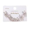 High-Quality Pearl Earrings: Copper Plated Gold, Japanese-Korean Fashion, Silver Needle, Luxury Versatile Flower Ear Studs