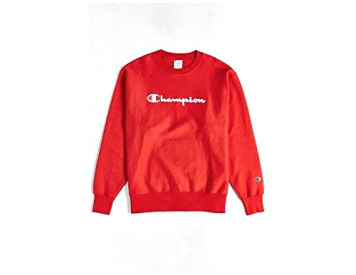 [Champion] Script Logo Crew Neck Sweatshirt Basic C3-H004 Men's C3-H004 Red XL (Equivalent to Japanese size XL)