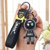 6cm Cartoon Lightning Bear Keychain Cute Astronaut Bear Doll Keyring Bag Pendant Couple Car Keyholder Creative Bag Charm Accessories