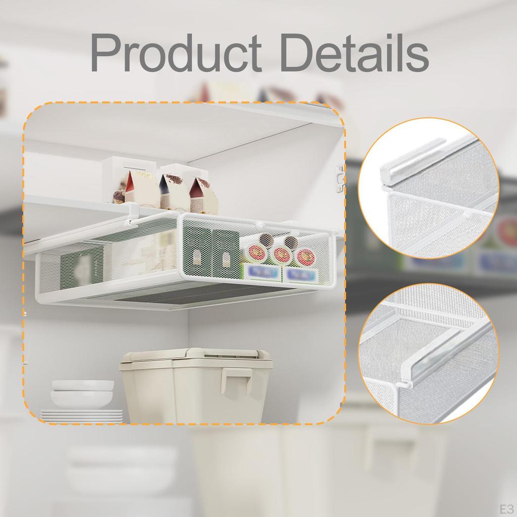 Hanging Basket for Pulling Out, Storage Solution Underwear, Wire Container Under The Shelf