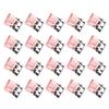 Transparent Metal Push Clips with Storage Case Multi-Purpose Binder Clip for Pants Hem Book Documents Reusable Colorful Paper Clamp for Office School