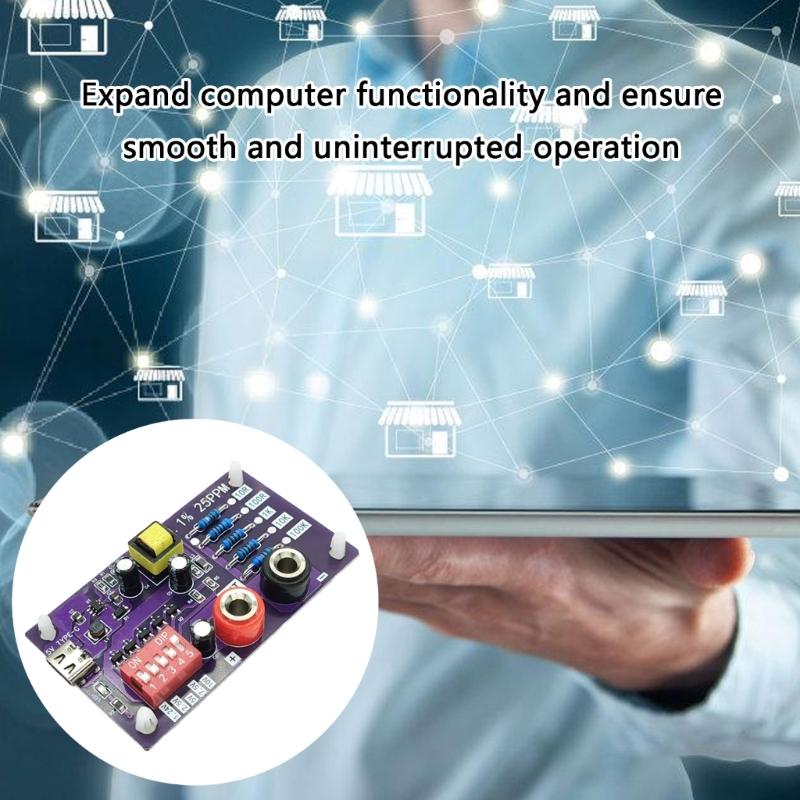 Voltage Resistance Reference Module 1.24V/2.5V/7.5V/5V/10V 5 Speed 10R/100R/1K/10K/100K Reference Multimeter Calibration