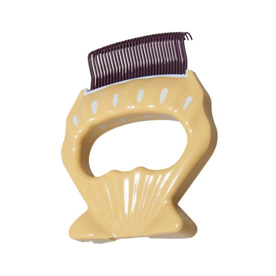 

Pet Comb Pet Hair Removal Massaging Shell Comb Deshedding Brush Cats Dogs Durable Gentle Grooming Tool фіолетовий