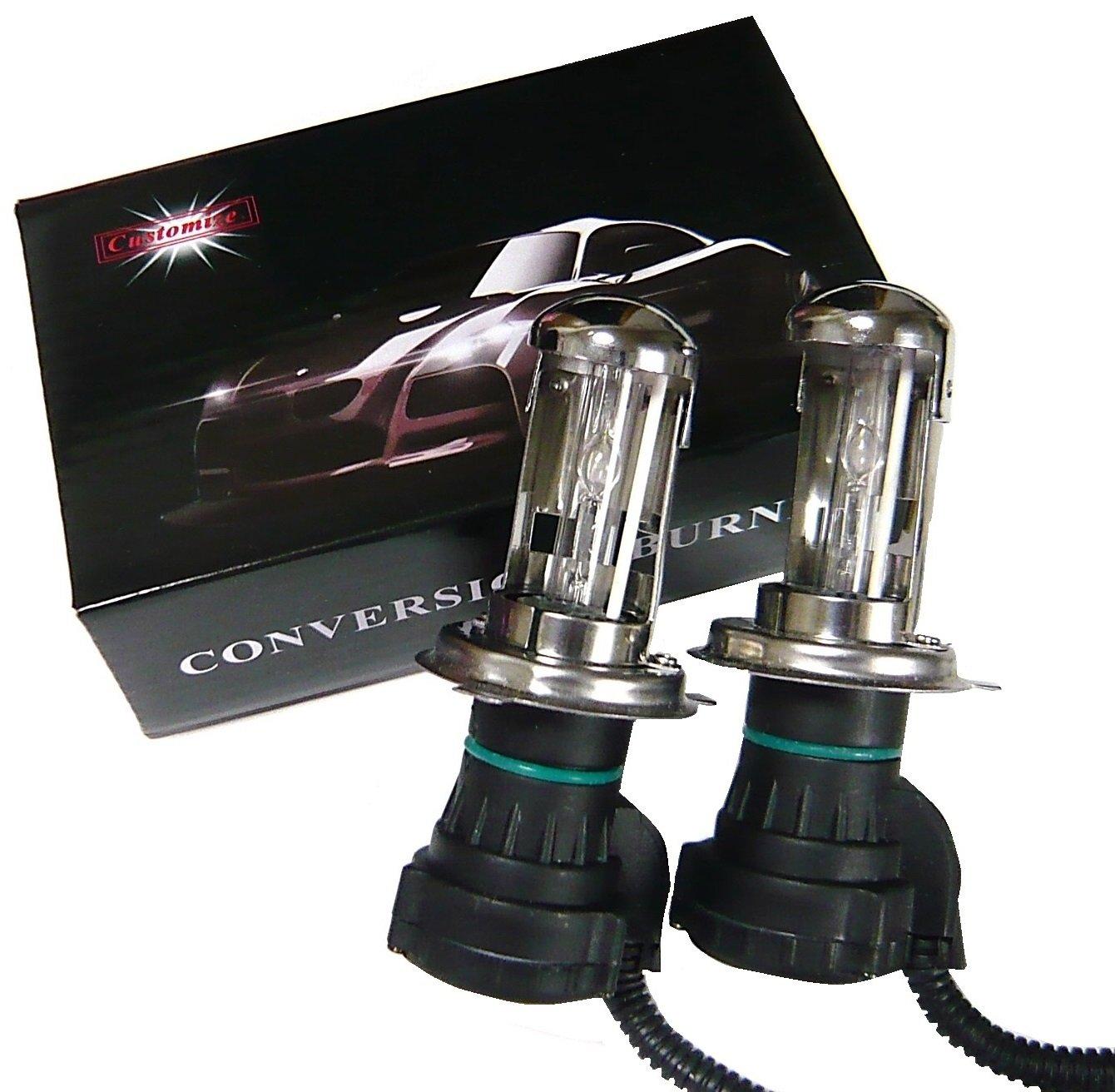 

Настройте H4 H/L 55W 6000K Сдвижная лампа HID Замена горелки 0742 белый