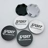 4pcs 51mm Sport Edition Logo Emblem Car Wheel Center Caps Wheel hubcaps Auto Rim Centre Cover Black/Sliver Car Accessories