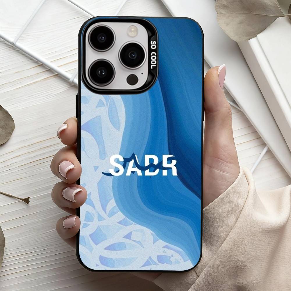 Q-Quran Sabr Islam Geduld COOL Handyhülle Für iPhone17,16,15,14,13,12,11 Plus,Pro Max Schwarz Candy Silberbeschichtete Hülle