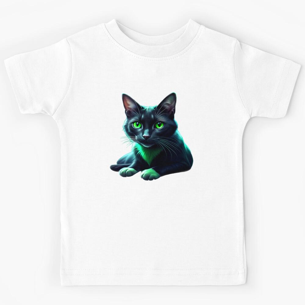 Black cat T-Shirt Clothing Kids T-Shirt 110