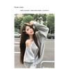 Women S Off Shoulder Loose Mid Length Hoodie Lazy Casual Top