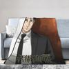 Hiromi Higuruma Jujutsu Kaisen Warm Blanket  Child Plush Bedding Throws Street Trend Bedroom Flannel Bedspread Sofa Bed Cover