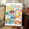 Anime C-Crayon Shin-Chan Whitepaper Poster Waterproof Paper Sticker Coffee House Bar Aesthetic Art Wall Painting