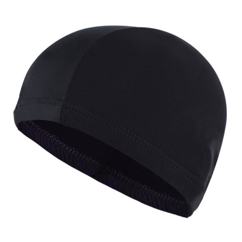 

Однотонная нейлоновая цветная шапочка для плавания Прочная Высокоэластичная шапка Мероприятия На открытом воздухе чёрный