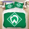 SV Werder Bremen Patroon Beddengoed Dekbed Set Dekbedovertrek Kussensloop Huisdecoratie Verjaardagscadeau (1 dekbedovertrek + 2 kussenslopen, zonder binnenkussen)