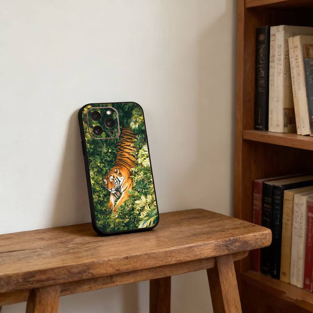 

Чехол для телефона с тематикой тигра для iPhone 17, 16, 15, 14, 13, 12, 11 Plus, Pro, магнитный, для Magsafe, беспроводной зарядки iPhone13