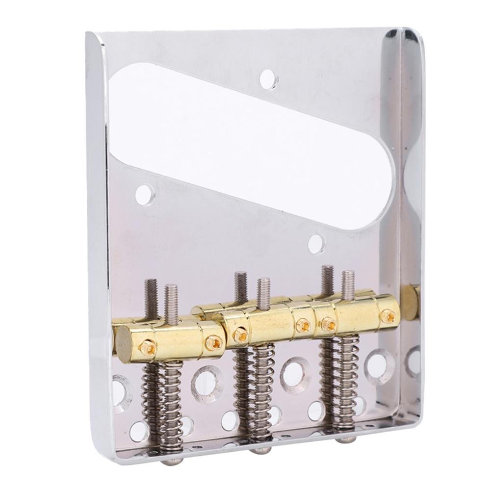 Musical 54mm 3‑Saddle 6‑String Bridge for TL Style Guitar Repair Parts