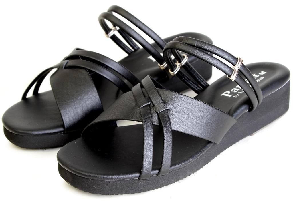 Parfait Nurse Office Made in Medium Sandals, Sandals, Japan, Comfortable, Women's, Black,