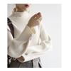 Women's Slim Fit Knitted Sweater - Warm Long Sleeve Turtleneck Base Shirt