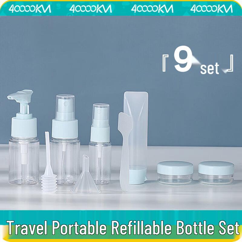 Přenosná sada lahviček na doplňování na cesty