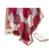 Korean Version Of Elegant Floral Satin Imitation Silk Printing Large Square Scarf Silk Scarf Shawl Headscarf Neck Protection Scarf Decorative Scarf