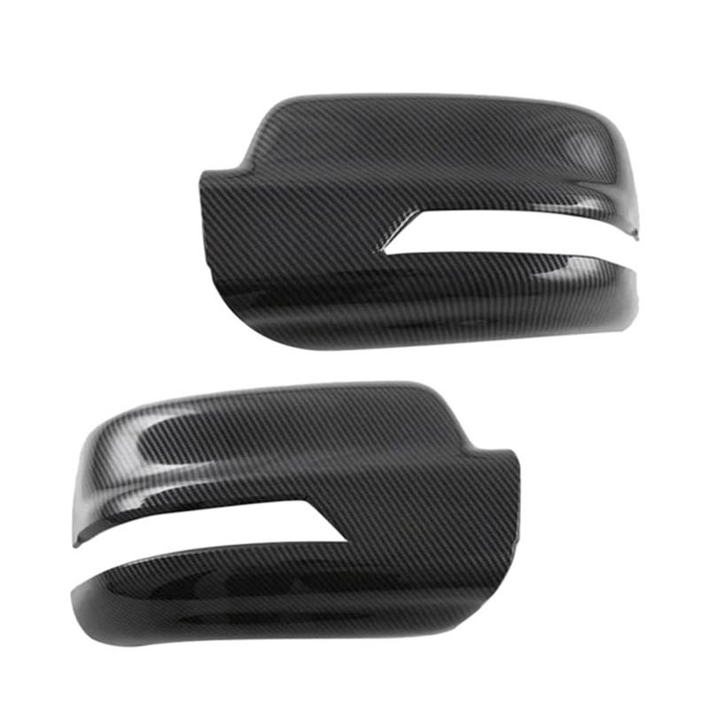 For Dodge Ram 1500 TRX  2024 2025 ABS Carbon Fiber Black Side Rearview Wing Mirror Cover Cap Trim Sticker