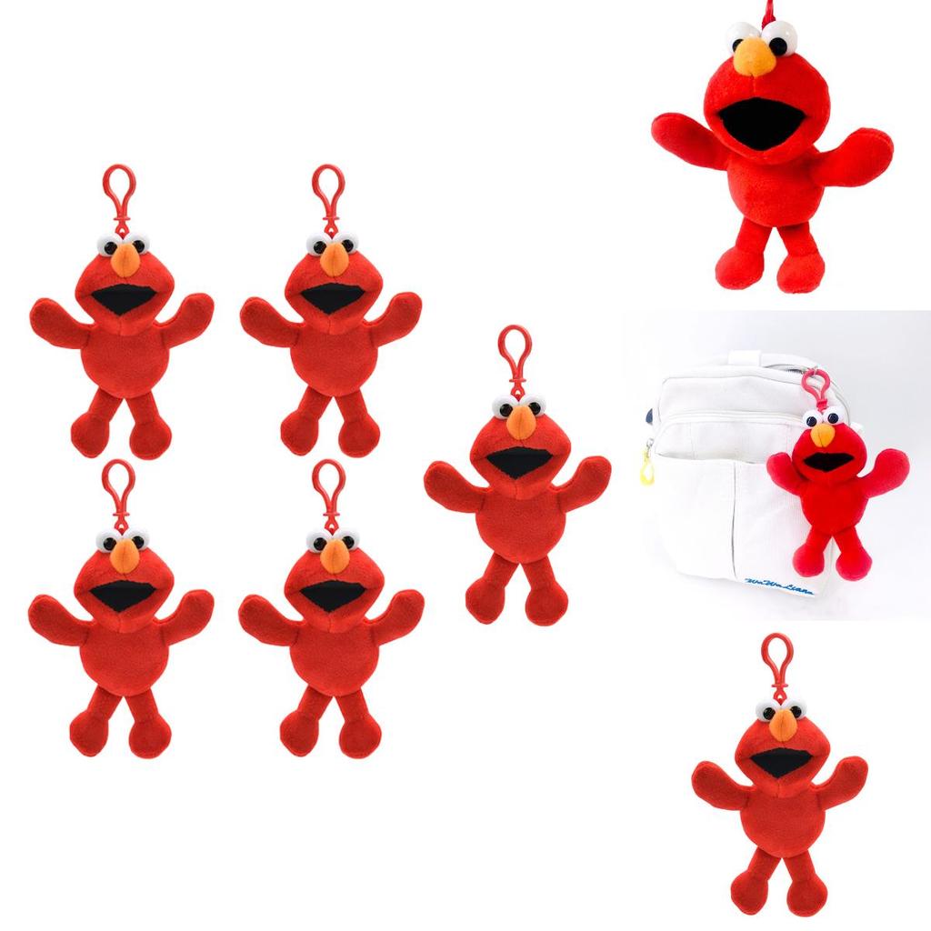 Peluche Rosso di Elmo da Sesame Street Giocattolo Morbido Riempito Ideale per Bambini
