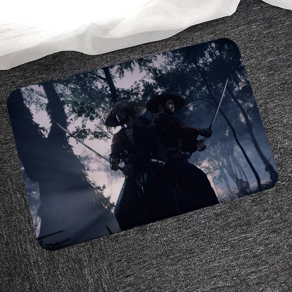 

Game Ghost Of Tsushima Door Mat Nordic Style Bedroom Living Room Doormat Home Balcony Anti-Slip Alfombra 40x60 cm