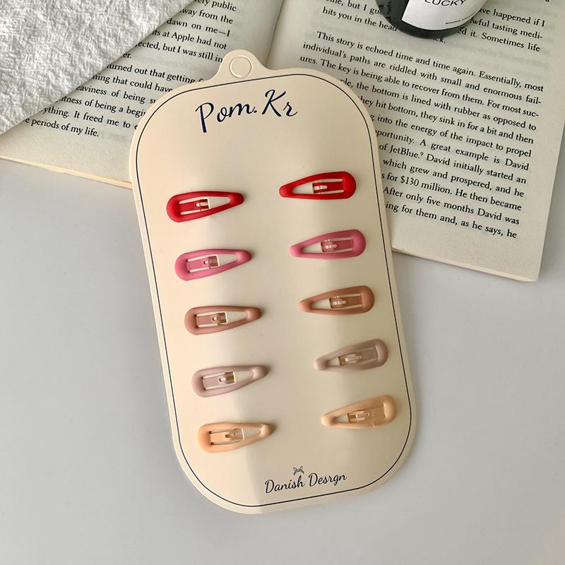 10 stücke Neue Koreanische Haarnadeln für Kinder Mädchen Milch Tee Farbe Prinzessin Haarspangen Bang Seite Clip Kleines Mädchen Haar zubehör