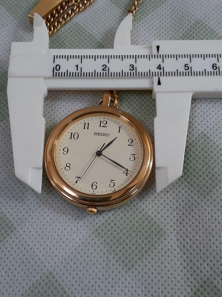 [USED] SEIKO Gold Pocket Watch with Chain