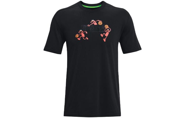 Under Armour Curry X Sesame Street T Shirt Men s Black 1369625-001 L