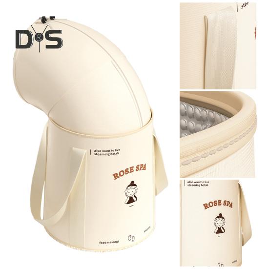 Collapsible Foot Bath Bucket with 5-Layer Insulation Portable Soaking Bag Hot Cold Baths Waterproof Design Foot Spa Bucket