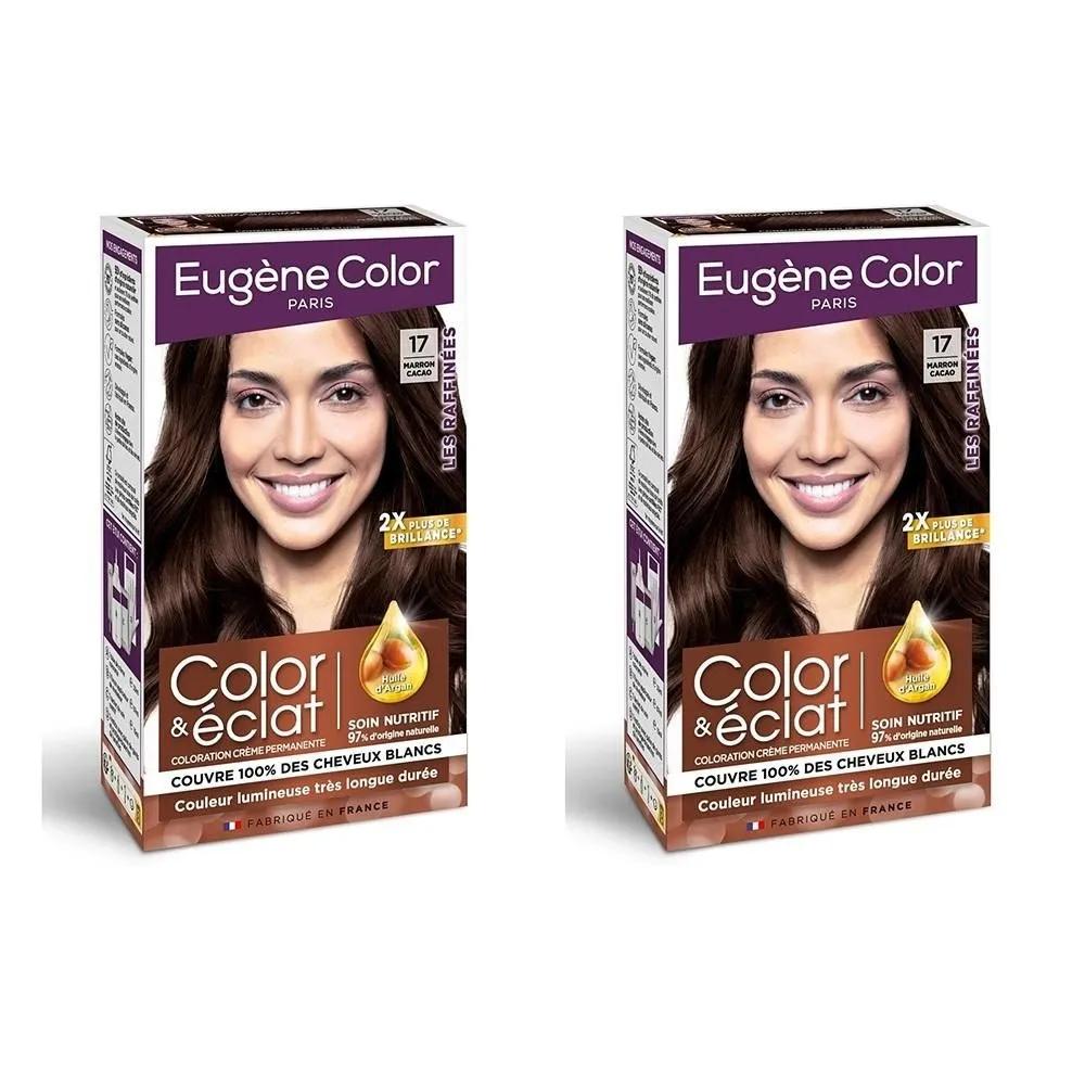 EUGENE Hair Color Permanent 115ml 2 Pack 17 Cocoa Brown Permanent coloring cocoa brown 17 EUGENE COLOR
