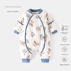 Newborn Anti-Kick Split Leg Sleeping Bag - Thick, Padded, and Zippered for Autumn and Winter