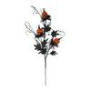 Artificial Plant Stem with Realistic Leaf Pumpkin Halloween Plant Decoration for Home Decoration Vase Flower Arrangement