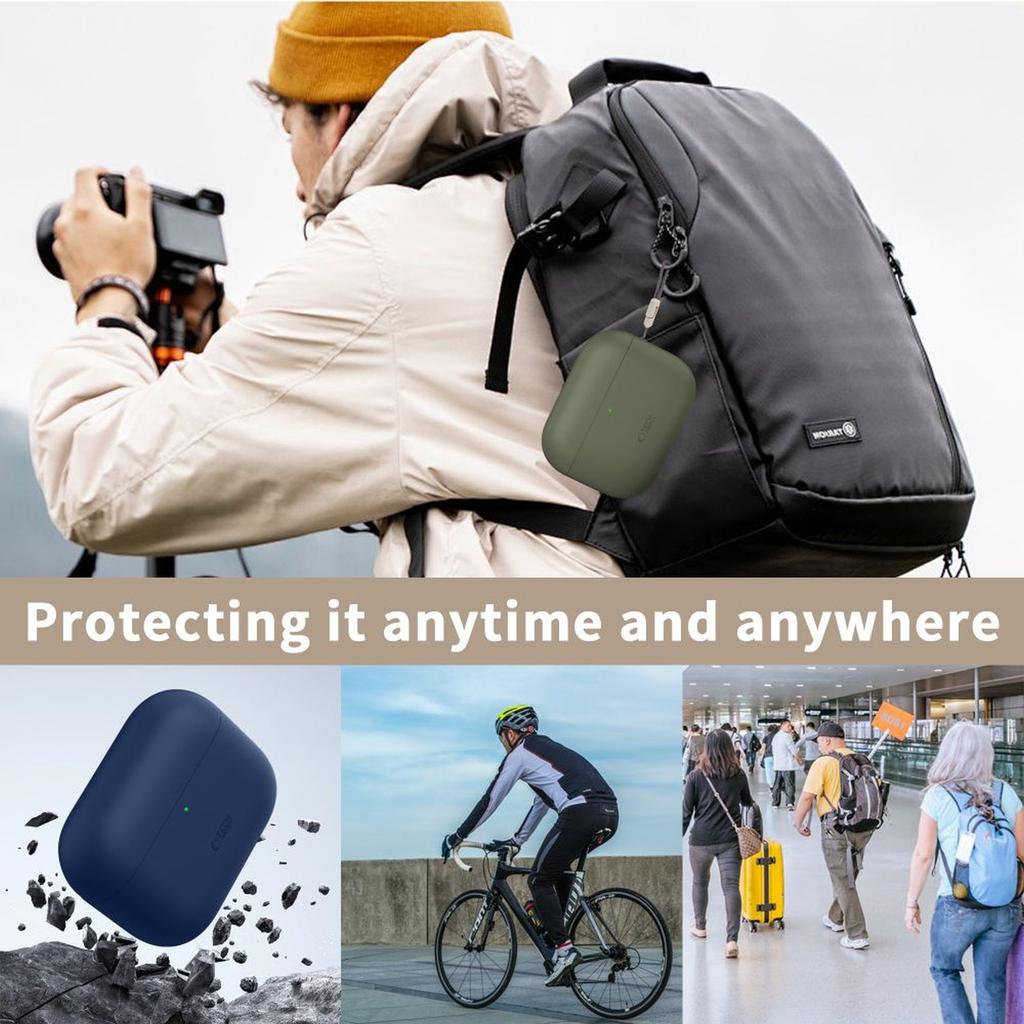 Etui ochronne silikonowe na słuchawki AirPods Pro 3 - czarne