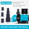 Small Frequency Conversion Bottom Suction Pump Fish Tank Silent Submersible Pump Aquarium Circulation Filtration Pump
