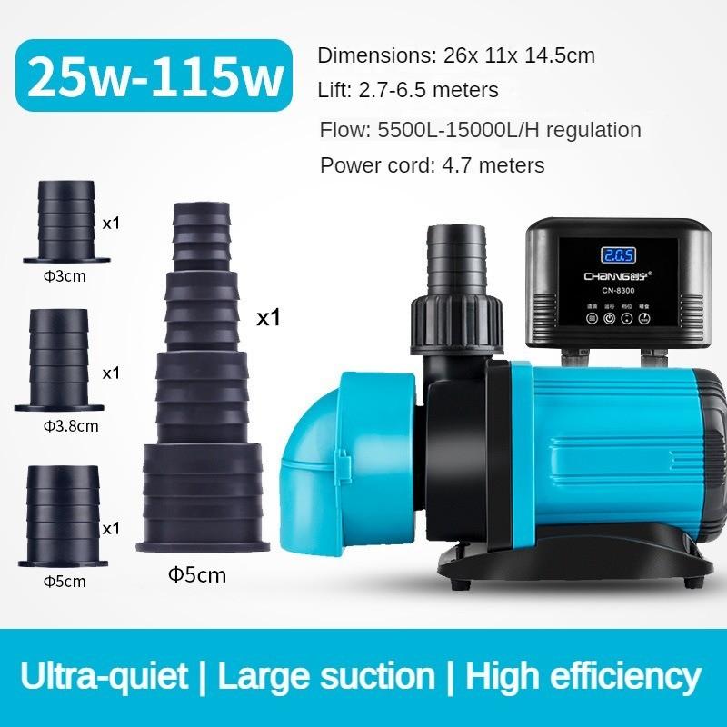 Small Frequency Conversion Bottom Suction Pump Fish Tank Silent Submersible Pump Aquarium Circulation Filtration Pump