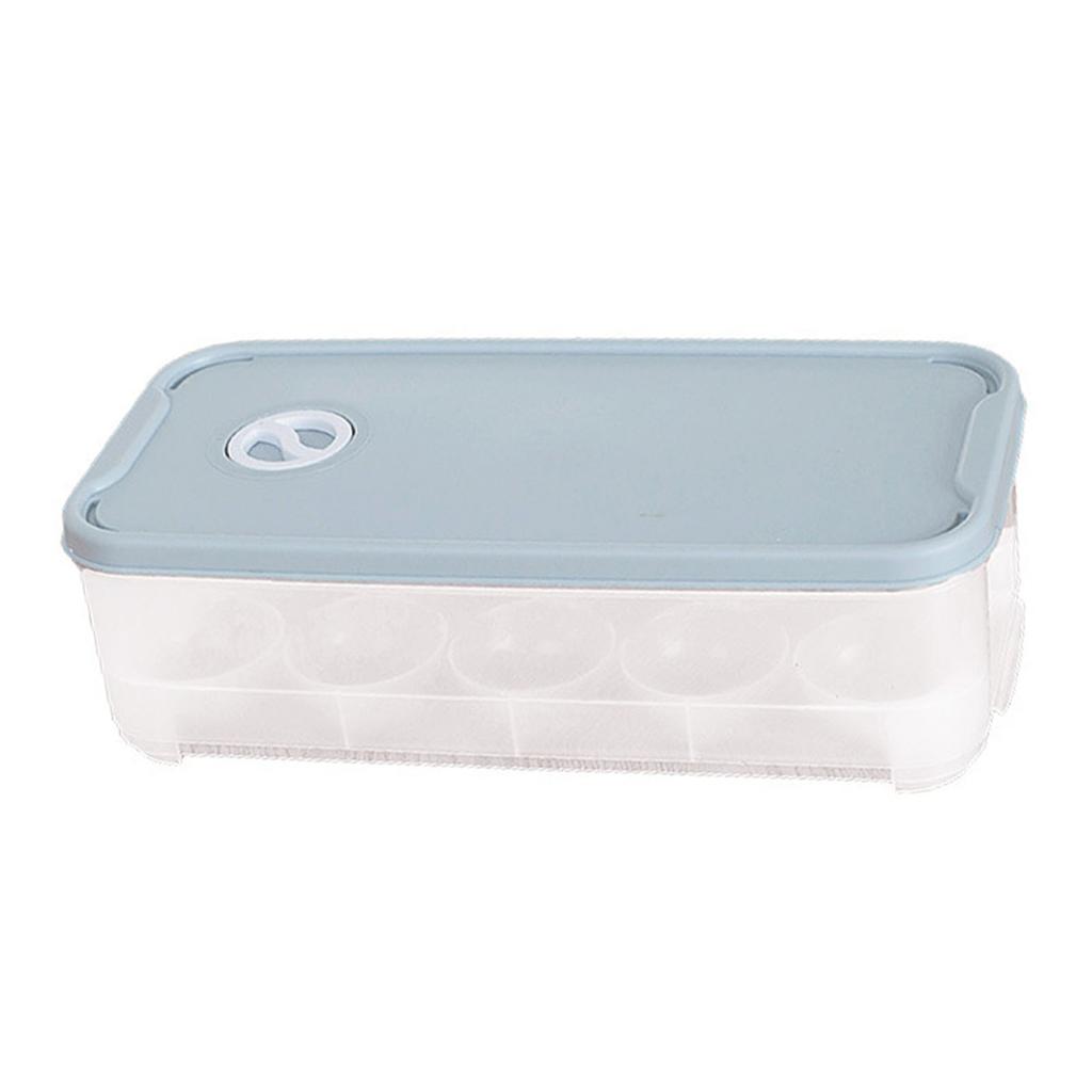 Ägglåda Plast Förtjockad Färskhållning Äggförvaringsbehållare för Kylskåp Kyl Kök